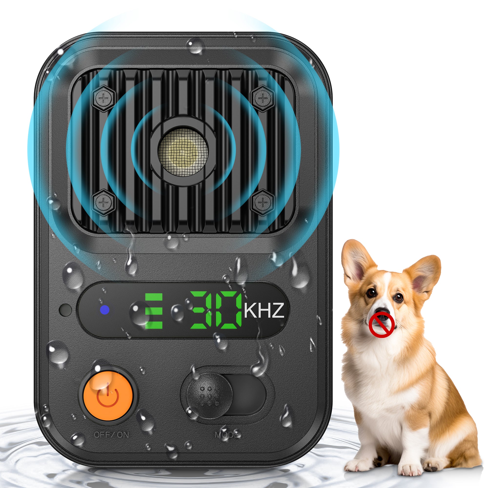 Mutt Device Kfonla Anti Barking Devices, 0.4lb Dog Barking Control Device with 3 M